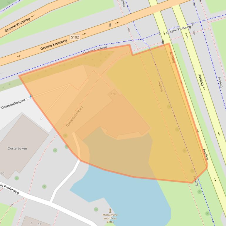 Kaart van postcodegebied 3192XV.