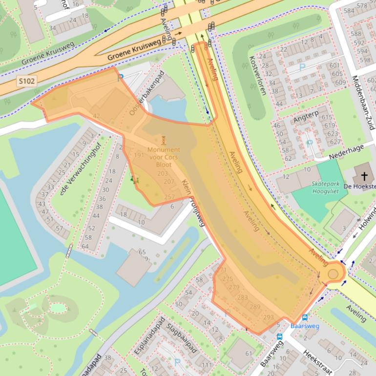 Kaart van postcodegebied 3192XW.
