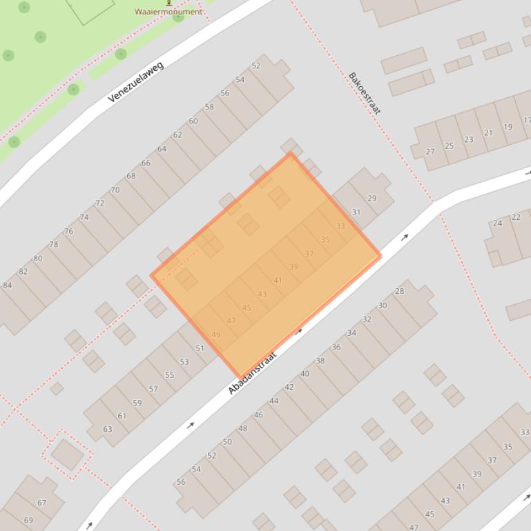 Kaart van postcodegebied 3193AC.