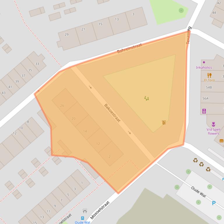 Kaart van postcodegebied 3193AK.