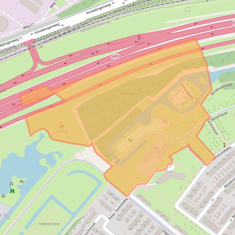 Kaart van postcodegebied 3193AS.