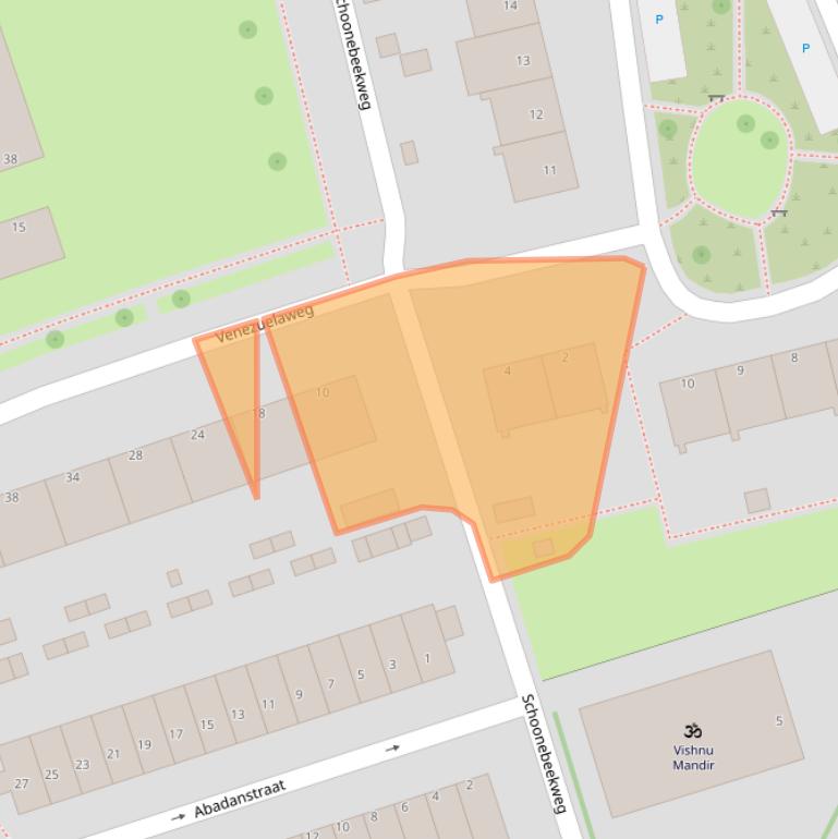 Kaart van postcodegebied 3193BA.