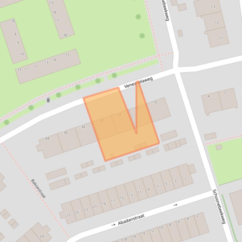 Kaart van postcodegebied 3193BB.