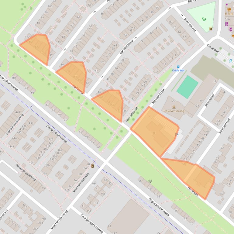 Kaart van postcodegebied 3193EB.