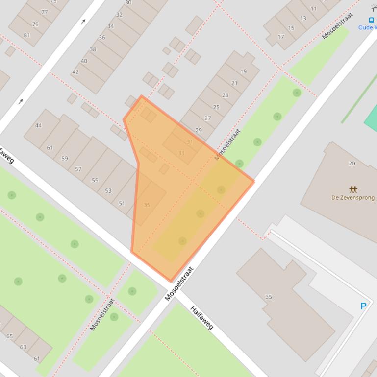 Kaart van postcodegebied 3193EK.