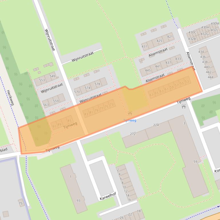 Kaart van postcodegebied 3193GH.