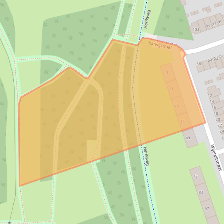 Kaart van postcodegebied 3193GJ.