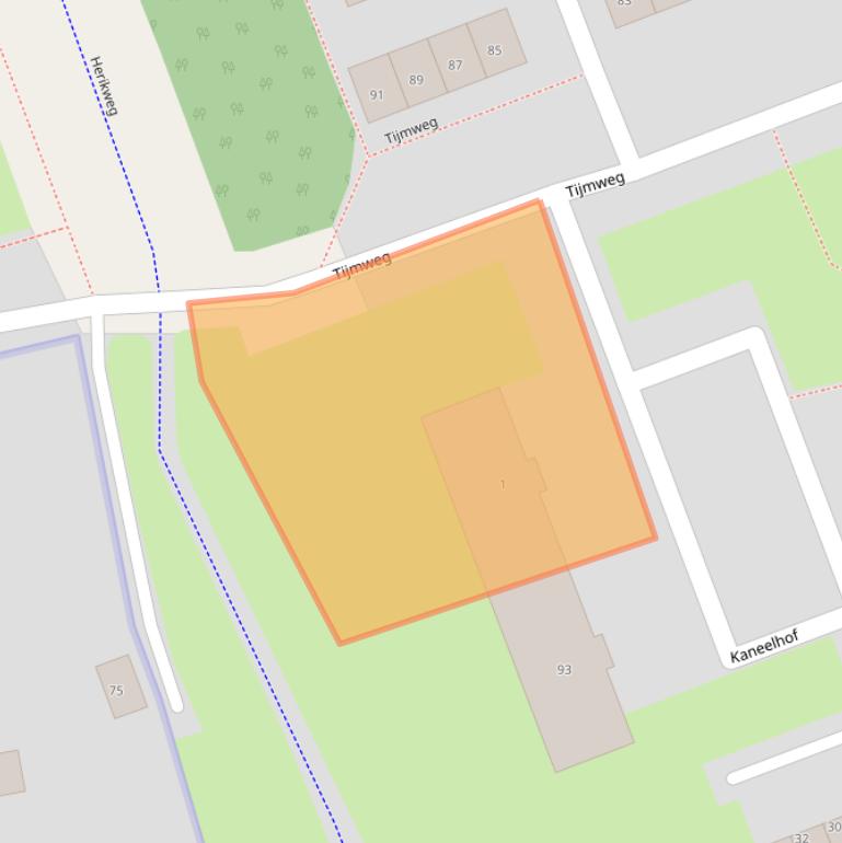 Kaart van postcodegebied 3193JA.