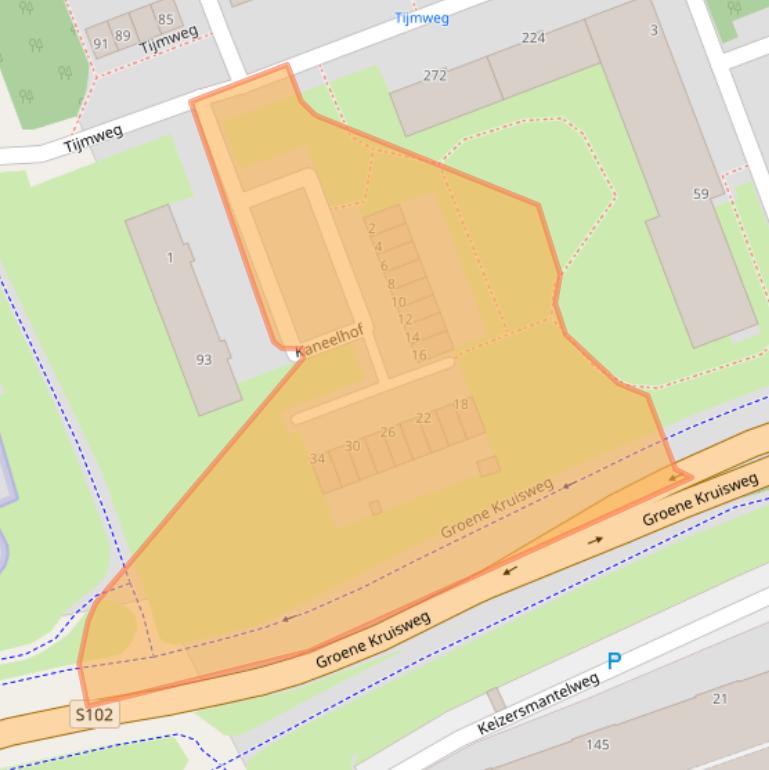 Kaart van postcodegebied 3193JC.
