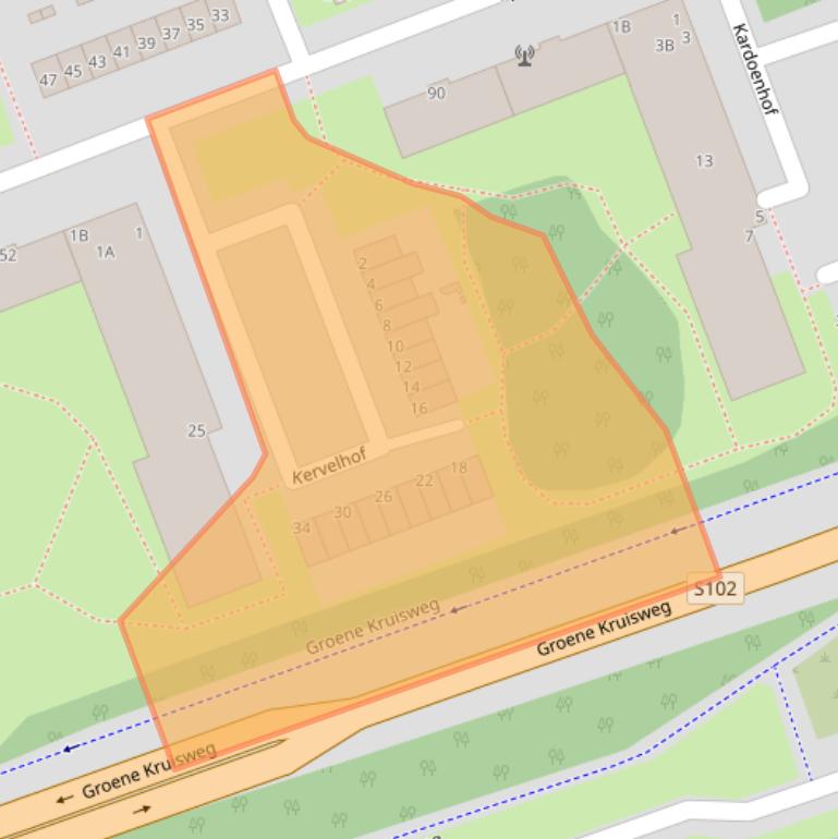 Kaart van postcodegebied 3193JH.