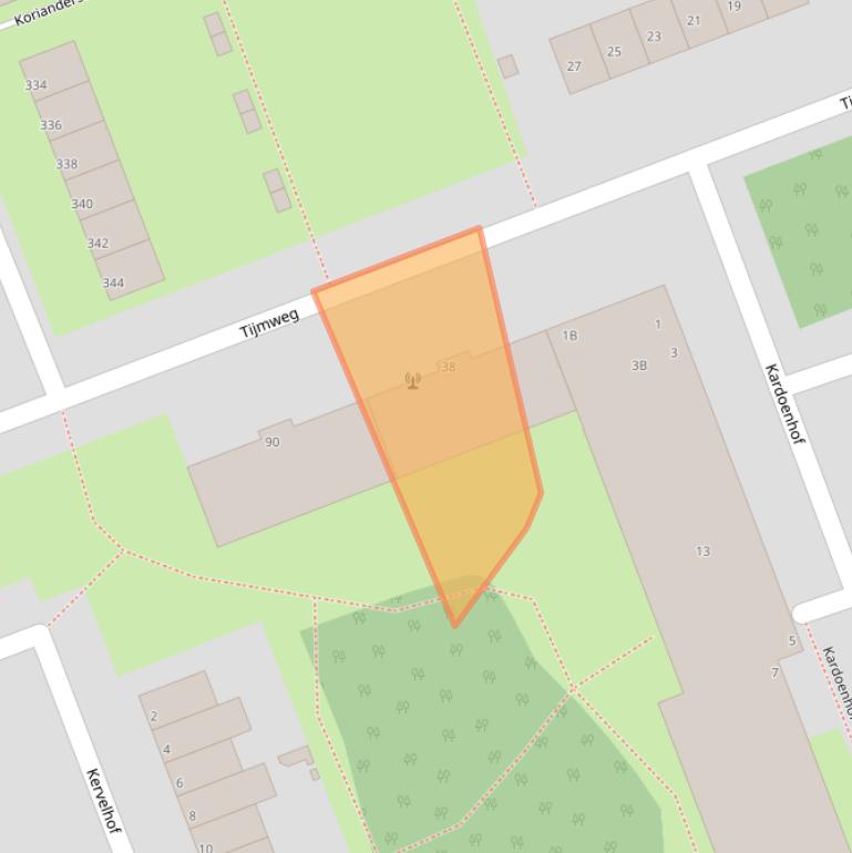 Kaart van postcodegebied 3193JL.