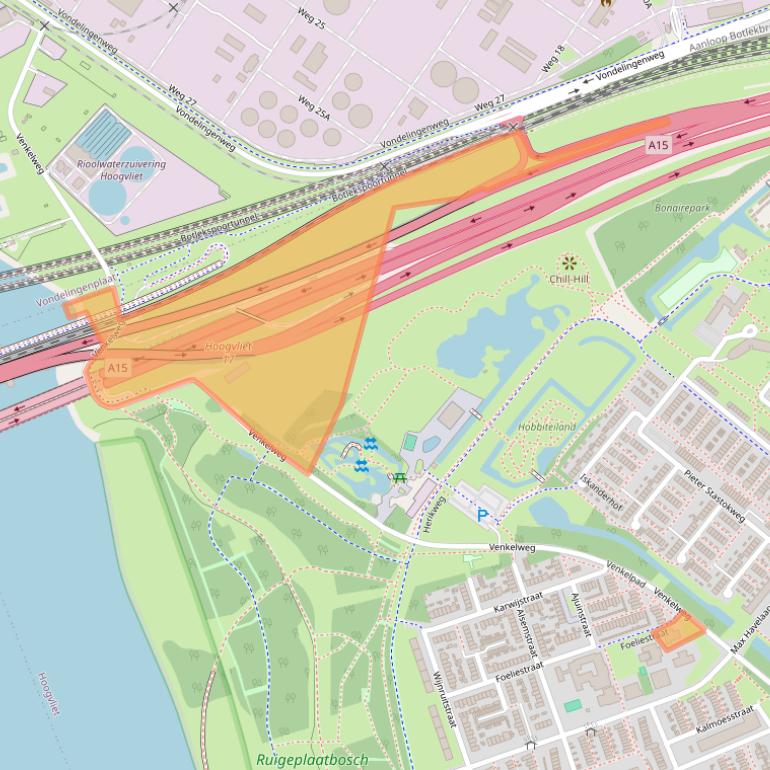Kaart van postcodegebied 3193KA.