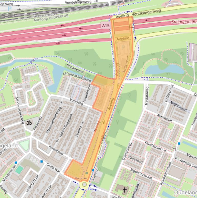 Kaart van postcodegebied 3193LC.