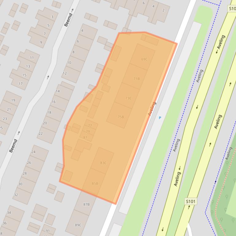 Kaart van postcodegebied 3193LD.