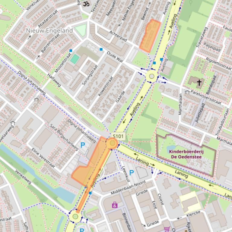 Kaart van postcodegebied 3193LE.