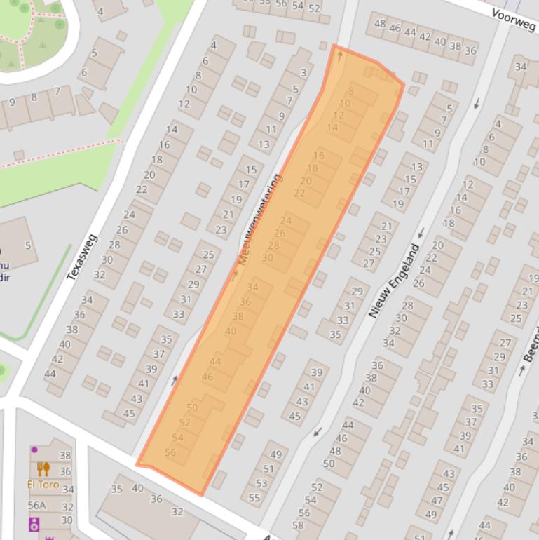 Kaart van postcodegebied 3193LM.