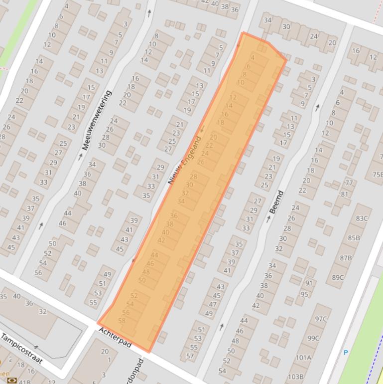 Kaart van postcodegebied 3193LP.