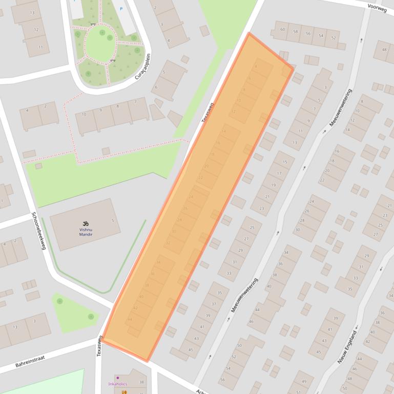 Kaart van postcodegebied 3193LS.