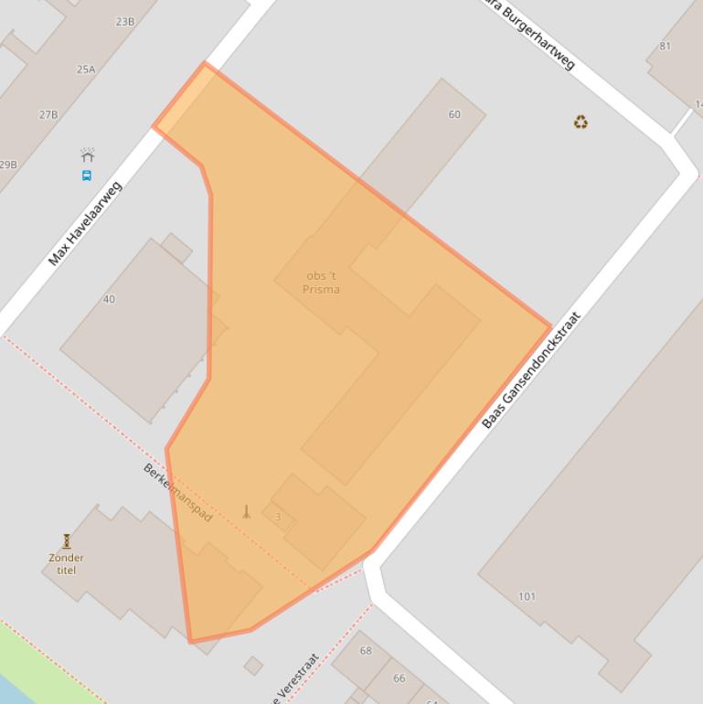 Kaart van postcodegebied 3193TC.