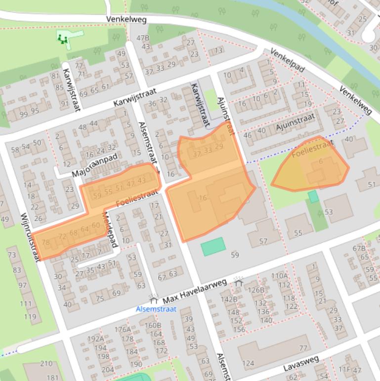 Kaart van postcodegebied 3193TE.