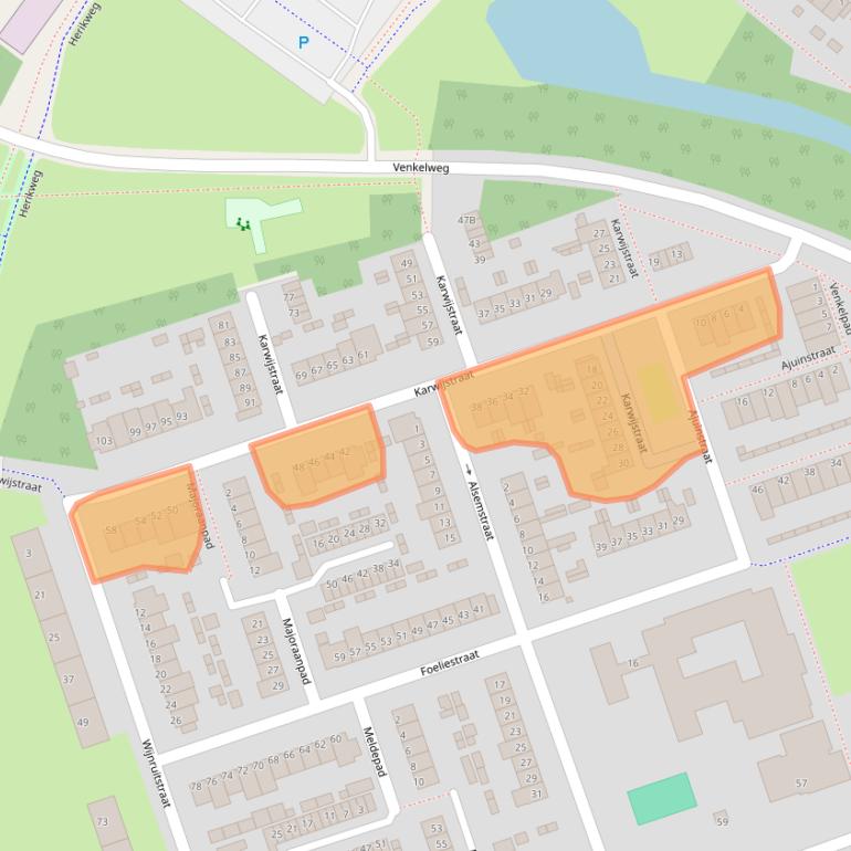 Kaart van postcodegebied 3193TJ.