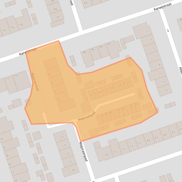 Kaart van postcodegebied 3193TL.