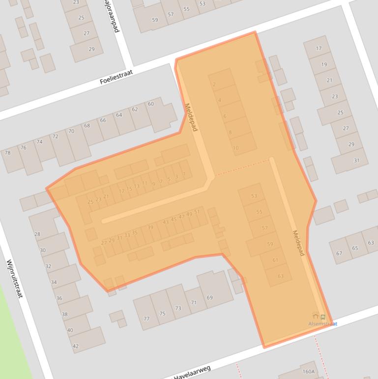 Kaart van postcodegebied 3193TM.