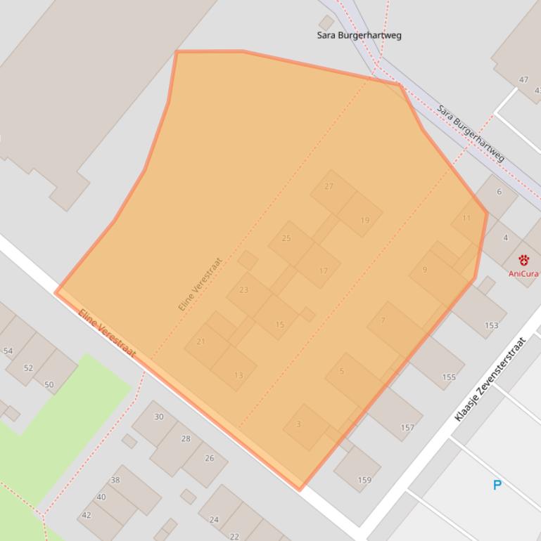 Kaart van postcodegebied 3193TR.