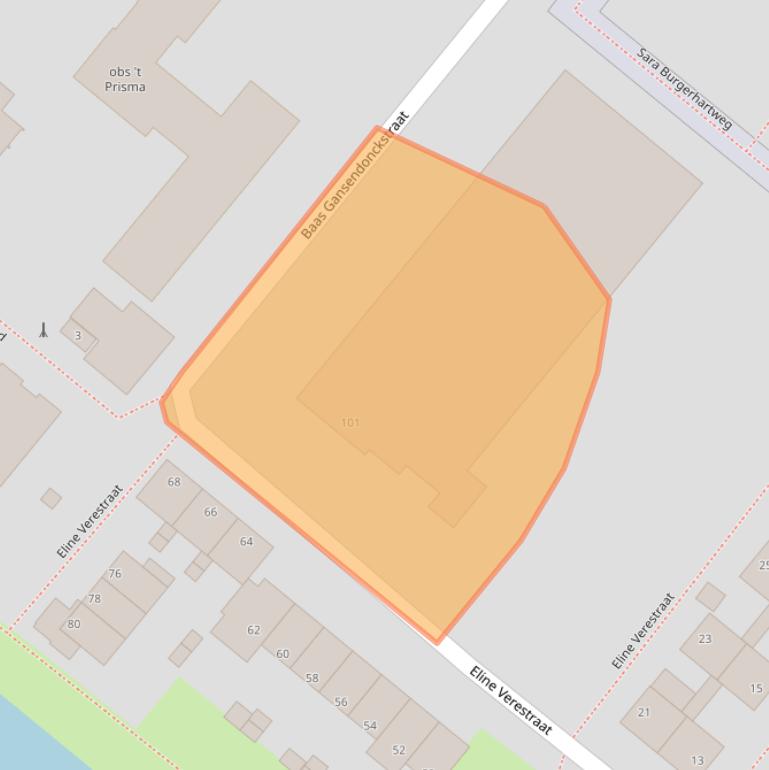 Kaart van postcodegebied 3193TS.