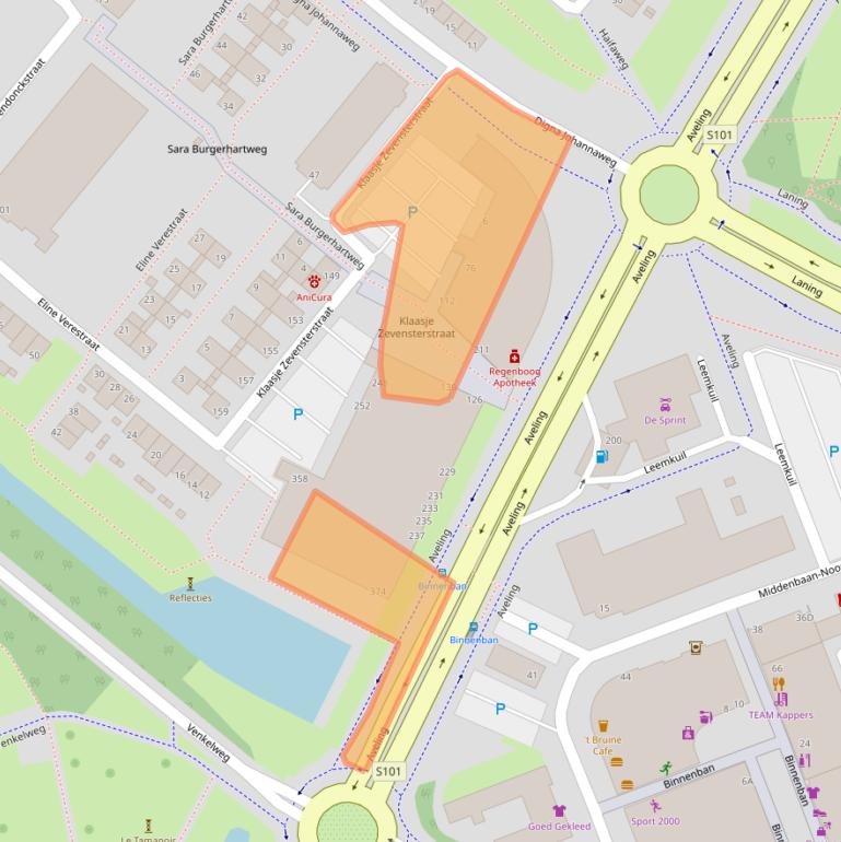 Kaart van postcodegebied 3193TW.