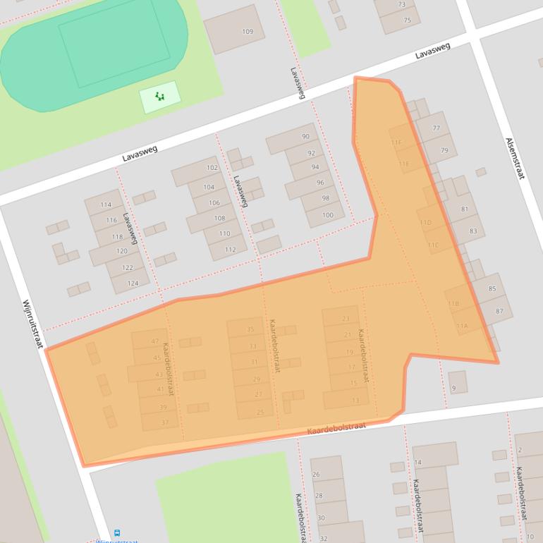 Kaart van postcodegebied 3193XC.