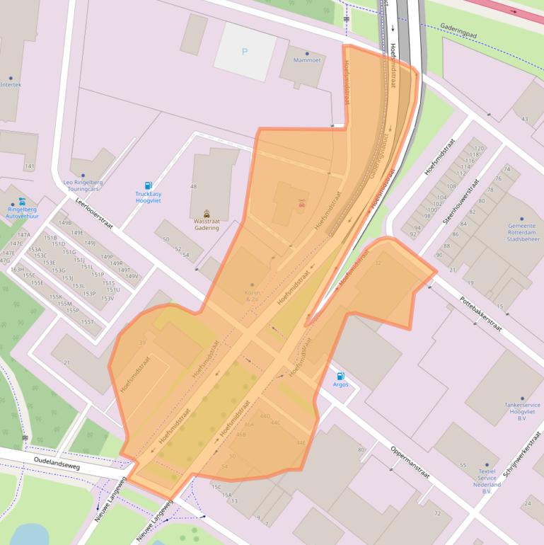 Kaart van postcodegebied 3194AA.