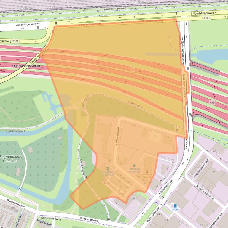 Kaart van postcodegebied 3194AB.