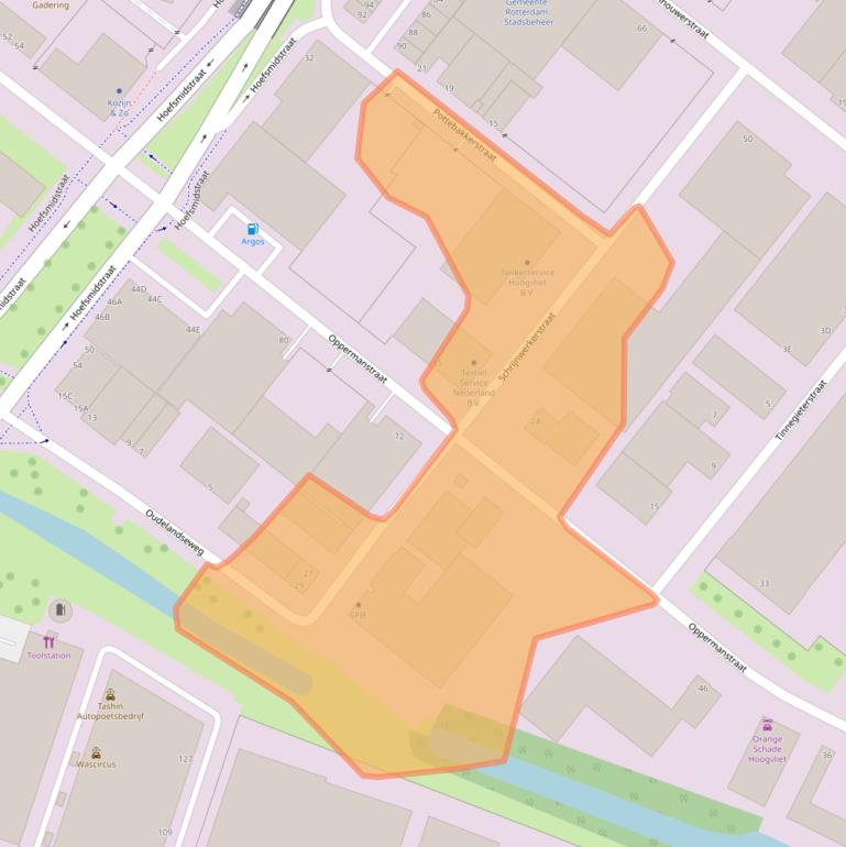 Kaart van postcodegebied 3194AE.