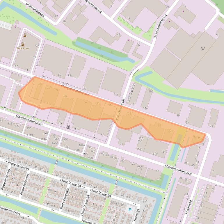 Kaart van postcodegebied 3194DE.