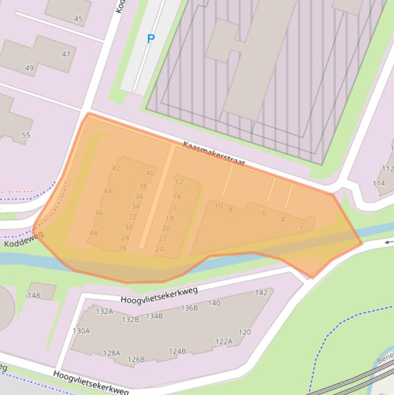 Kaart van postcodegebied 3194DJ.