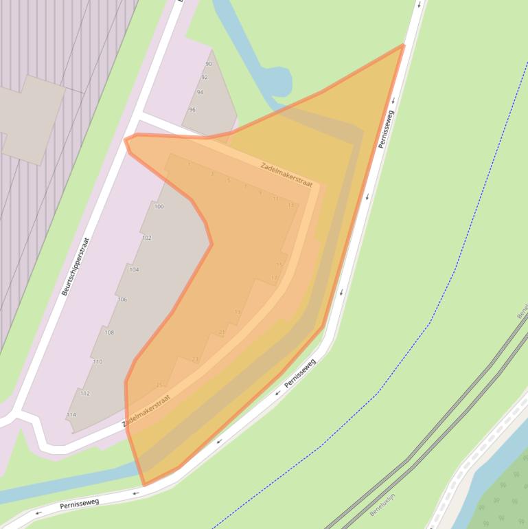 Kaart van postcodegebied 3194DL.