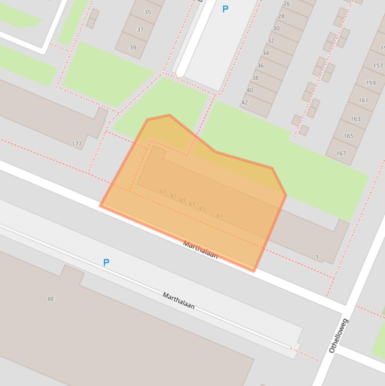 Kaart van postcodegebied 3194EB.