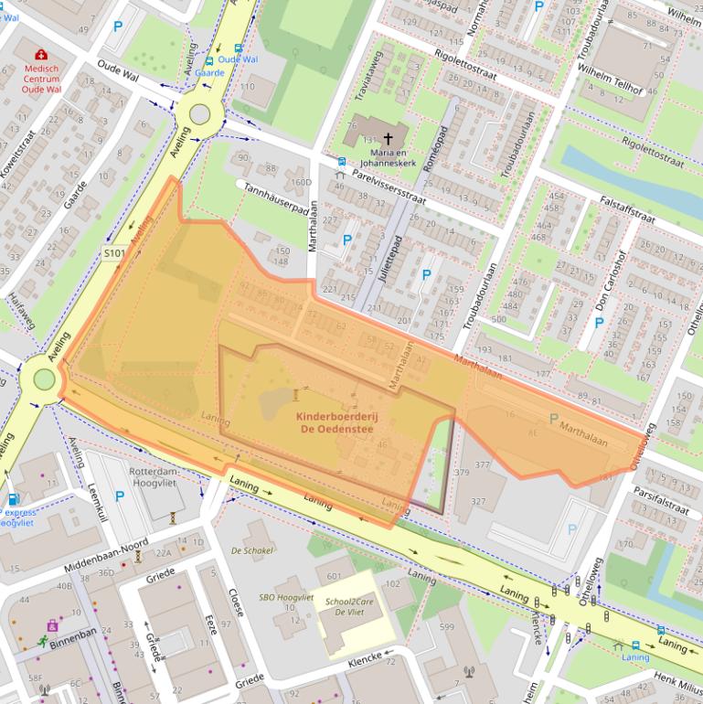 Kaart van postcodegebied 3194EH.