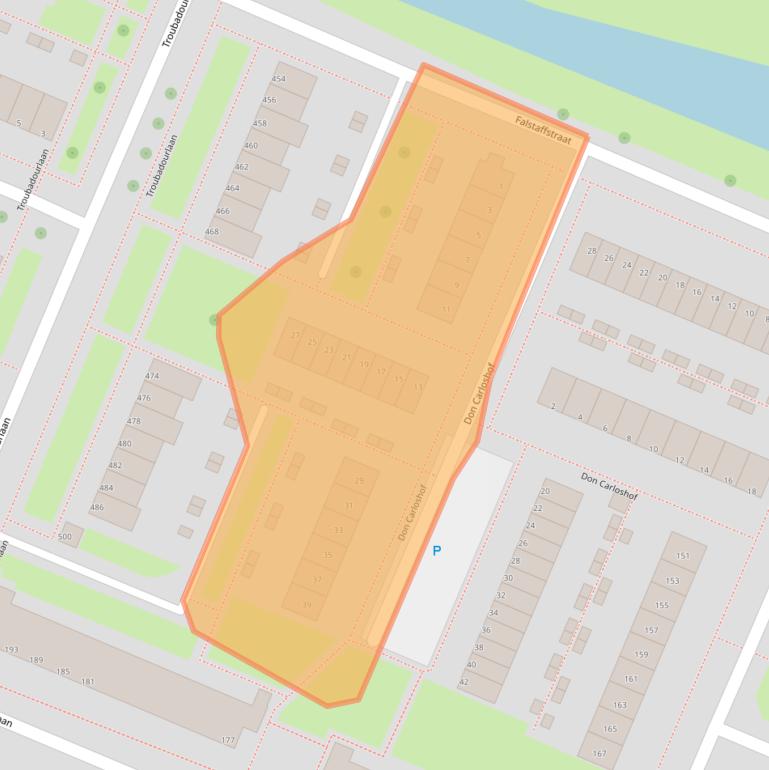 Kaart van postcodegebied 3194GA.