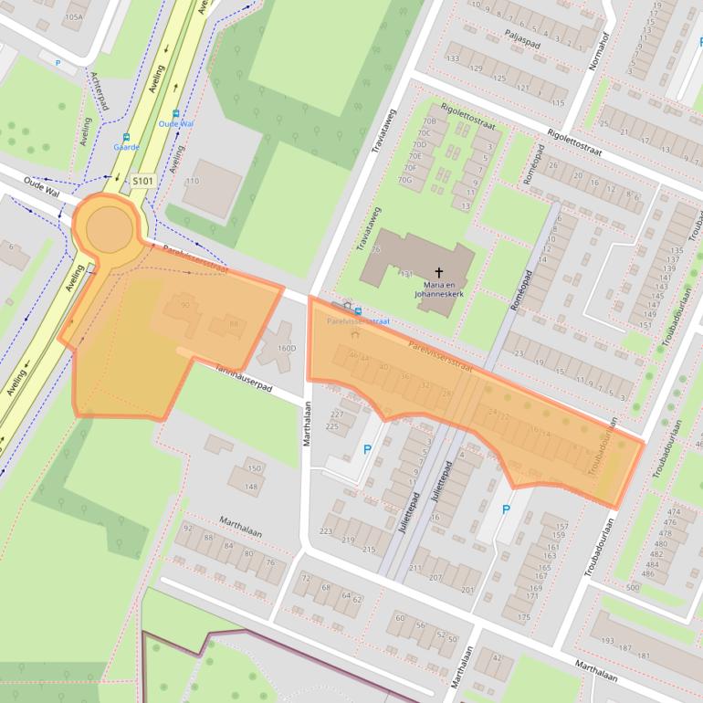 Kaart van postcodegebied 3194JN.