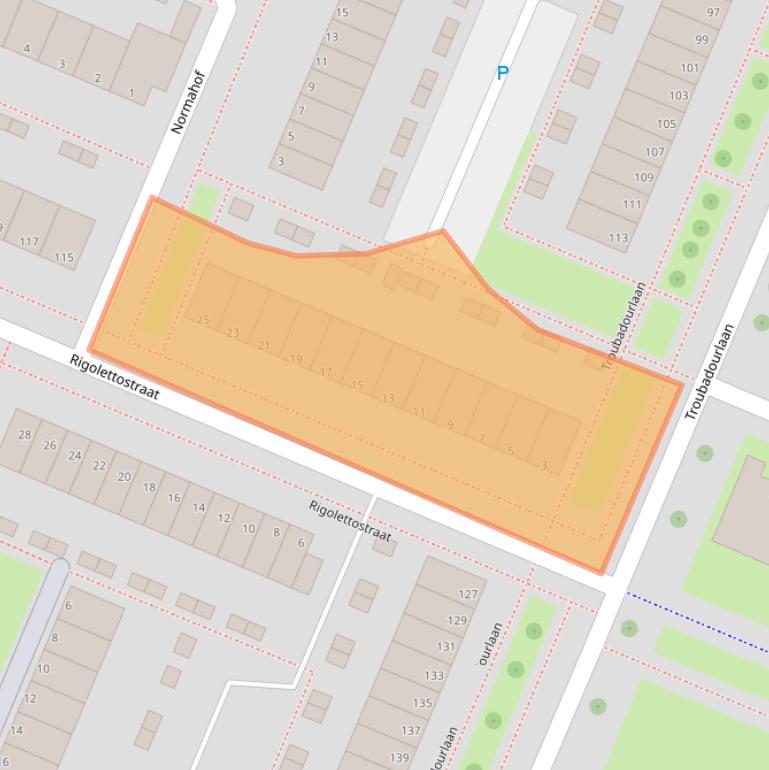 Kaart van postcodegebied 3194JP.