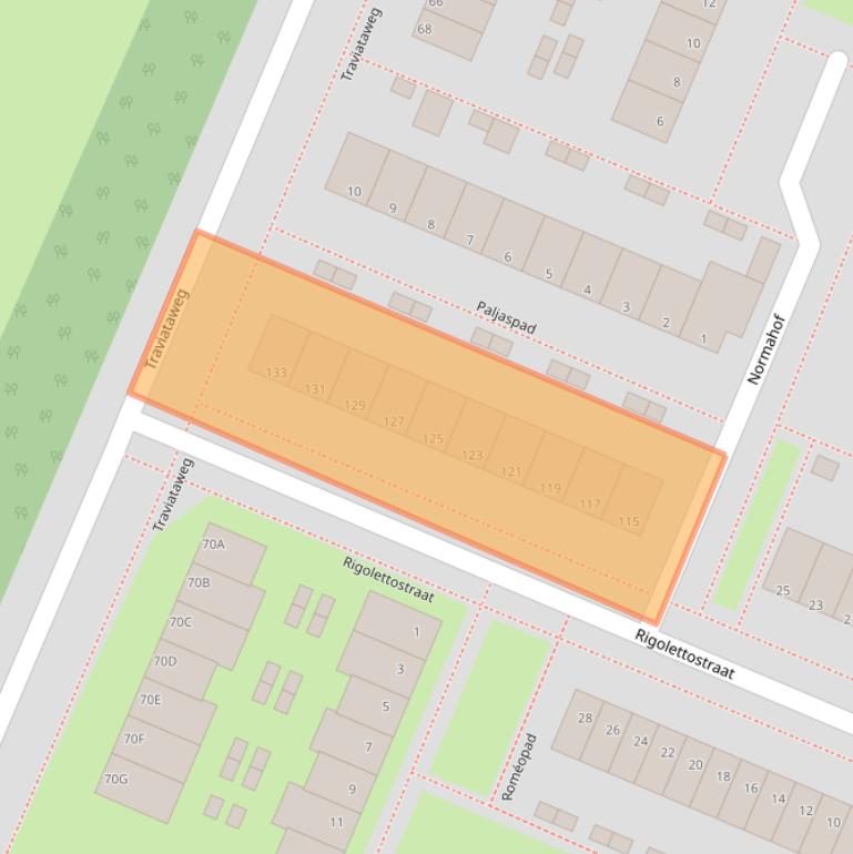 Kaart van postcodegebied 3194JS.