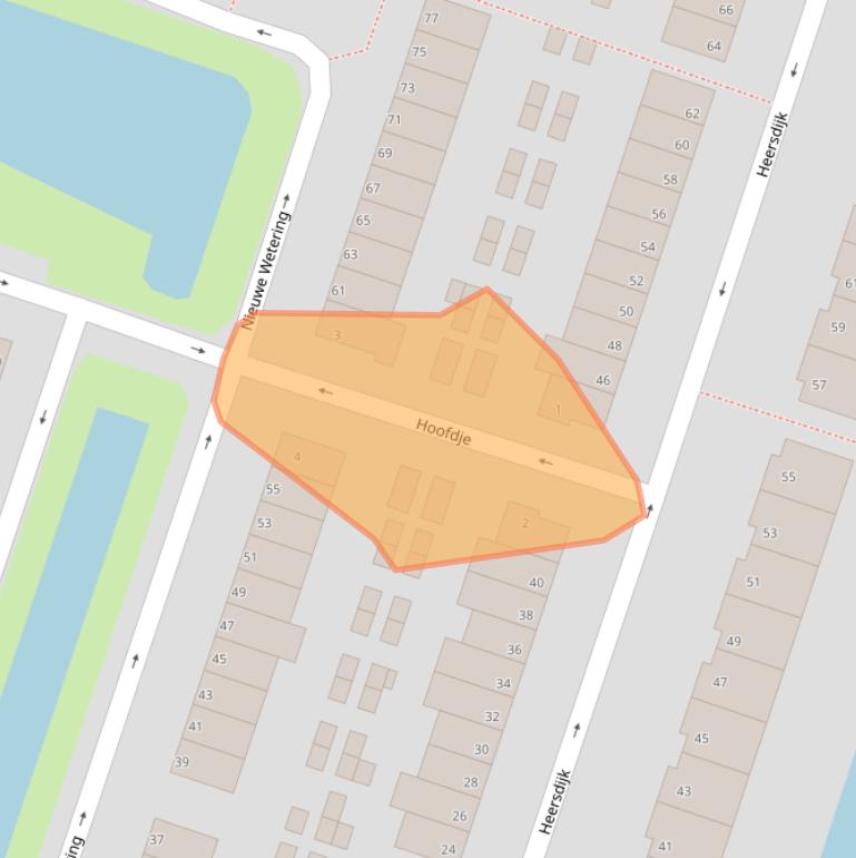 Kaart van postcodegebied 3194KB.