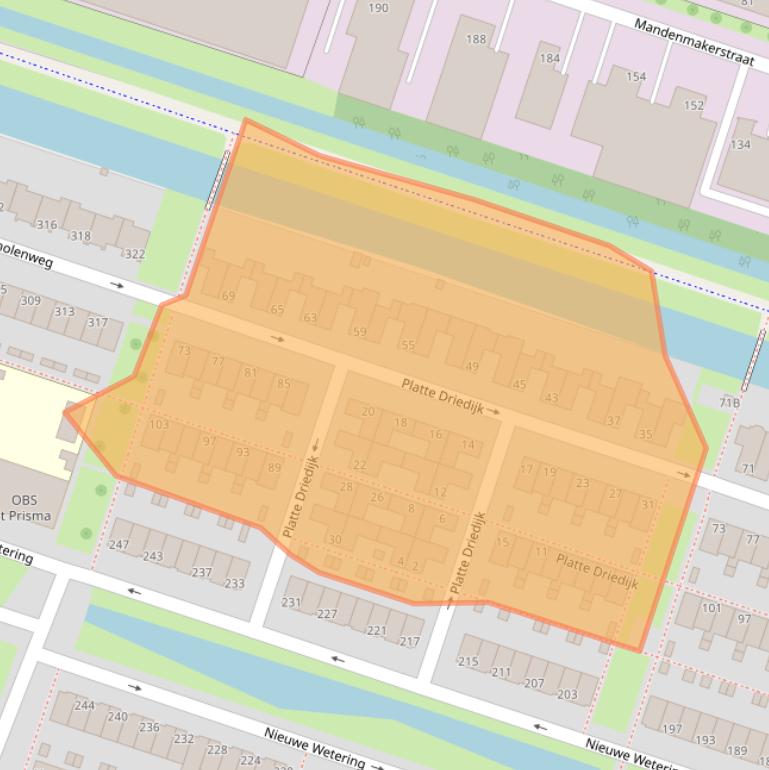 Kaart van postcodegebied 3194KC.