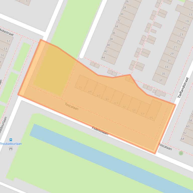 Kaart van postcodegebied 3194VB.