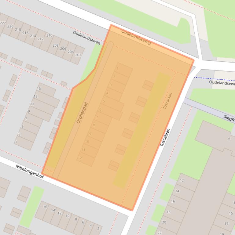Kaart van postcodegebied 3194VN.