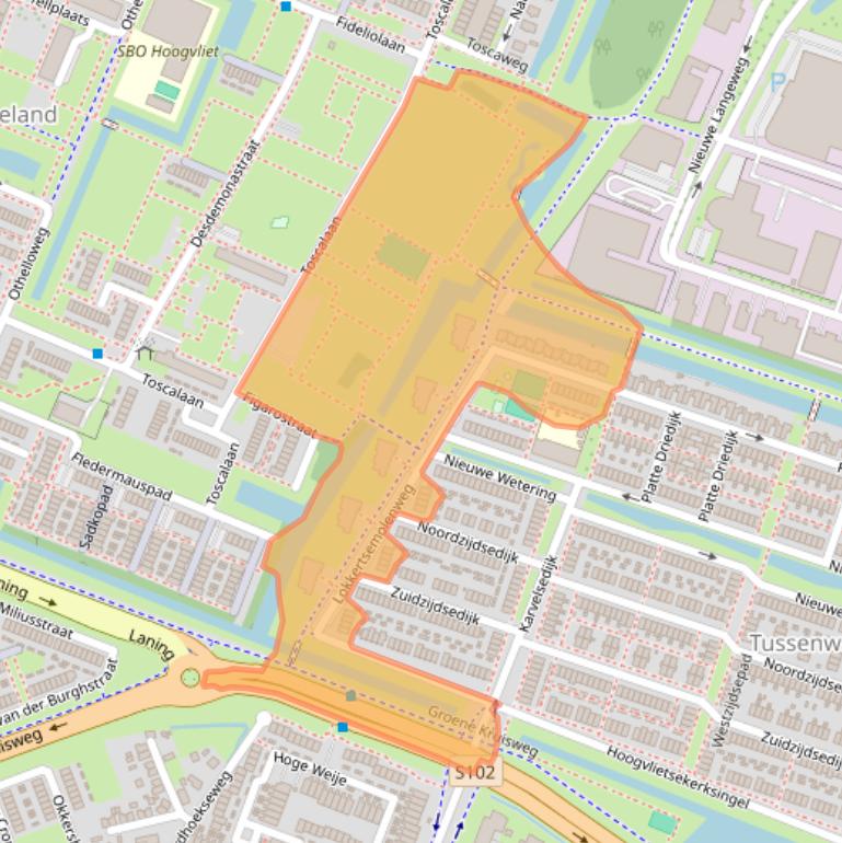 Kaart van postcodegebied 3194WC.