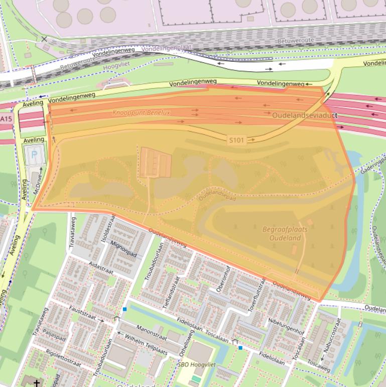 Kaart van postcodegebied 3194XA.