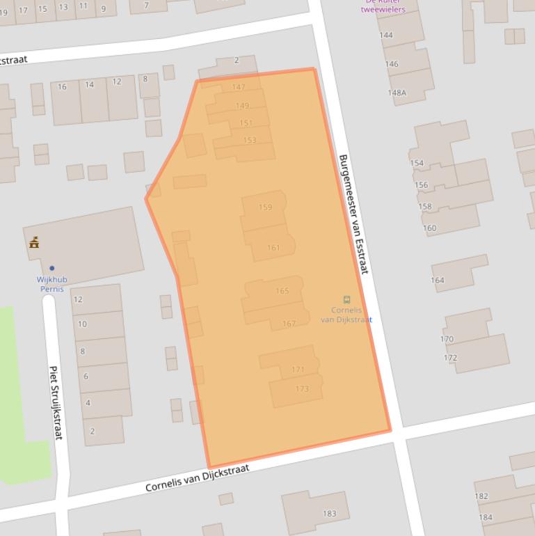 Kaart van postcodegebied 3195AD.